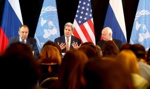 シリア関係国会合、1週間以内に敵対行為中止を目指すことで合意