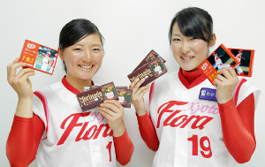 京都フローラ、バレンタイン前に来社！ ３・２６の開幕戦をアピール
