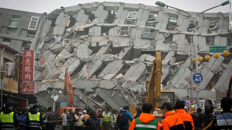 台湾南部地震、犠牲者増え108人に 不明者8人