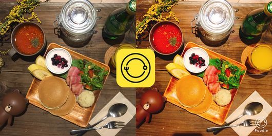 LINE、食べ物の撮影に特化したカメラアプリ「Foodie」を公開