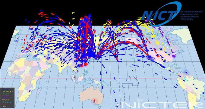 サイバー攻撃545億件 防犯カメラからも発信