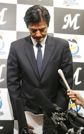 ロッテ伊東監督謝罪 ナバーロ容疑者逮捕「野球人として残念」