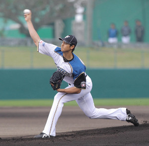 大谷、チェンジアップ試投で空振り三振「悪くない」