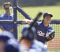 前田、初めて打者に38球=制球力に好印象-米大リーグ・ドジャース