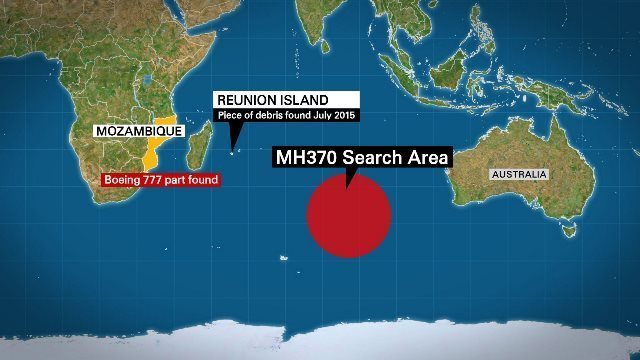 モザンビークに航空機の残骸、2年前の不明マレーシア機か