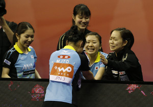 【卓球】美誠、涙の王手「ホッとしちゃいました」女子45年ぶり頂点へ6日決勝