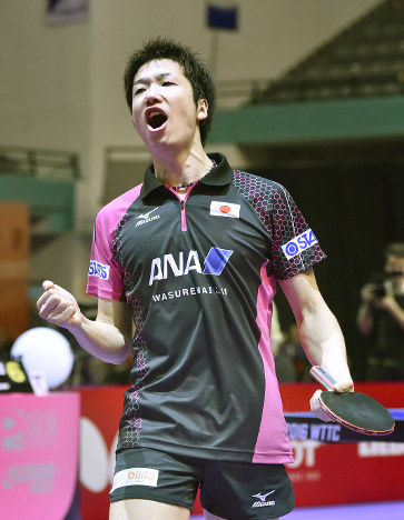 水谷2勝、土壇場逆転…決勝進出 世界選手権団体戦