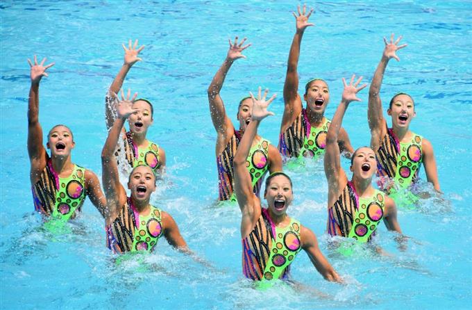 日本はチームTRで2位 シンクロのリオ五輪予選