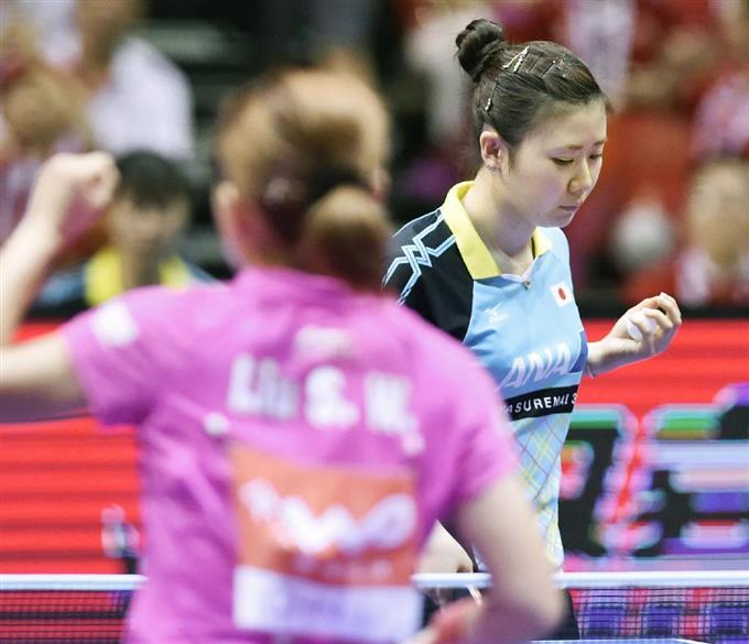 世界卓球、日本女子は優勝逃す…中国に0―3