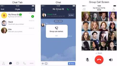 LINEアプリに200人まで参加可能なグループ音声チャット機能(日本はまだ)