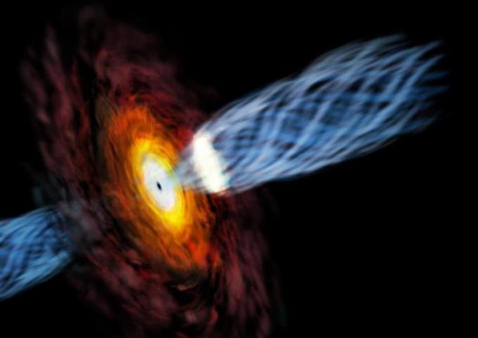 ブラックホールから噴き出すガス 日韓共同チームが観測