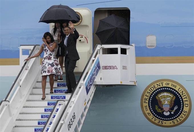 米大統領、キューバ到着 88年ぶり、歴史的訪問