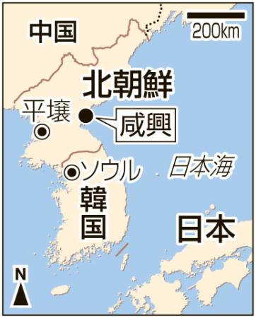 北朝鮮が飛翔体5発発射 200キロ飛び日本海落下