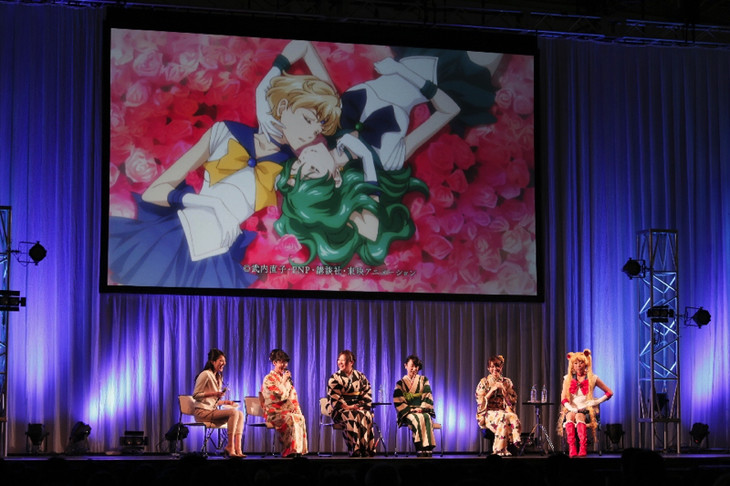 セーラームーンCrystal、AJで拍手喝采のOP&ED披露!今監督のコスプレ姿も