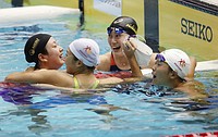 渡部と鈴木、女子100平で代表=男子100背は入江と長谷川-競泳日本選手権