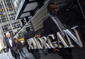 米JPモルガン決算は5四半期ぶり減益、予想は上回り株価上昇