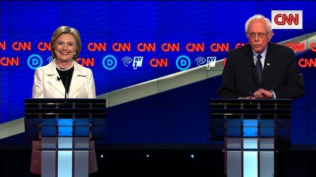 米民主党２候補、ＮＹ予備選控え大舌戦