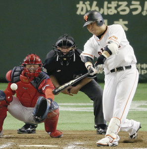巨人2―1広島(17日) 村田が勝ち越し打