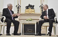 パレスチナ議長と会談=イスラエル首相も訪ロへ-プーチン氏