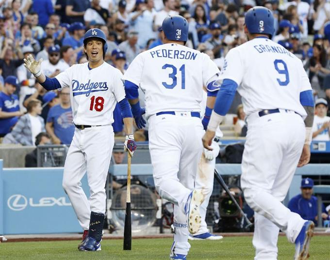 マエケン2勝目 メジャー初失点も好守で切り抜ける