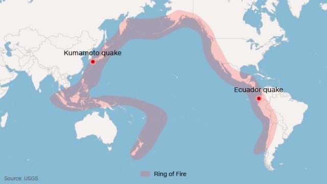 熊本とエクアドルの大地震、関連性は?