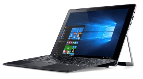 Acer、液冷採用で業界初のCore i7搭載ファンレス12型2in1