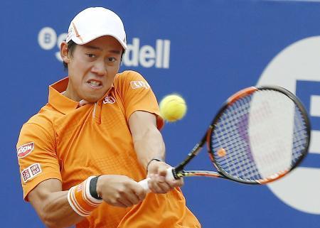 錦織「満足」準決勝進出!4本のセットポイントしのぎ一気に反撃