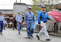 激甚災害、25日指定=熊本視察で安倍首相表明-岡田民進代表も現…