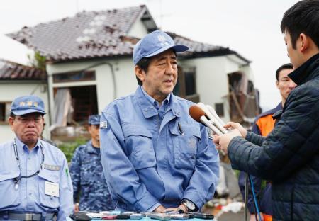 ２５日激甚災害指定 熊本視察し表明