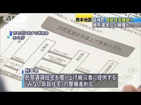 仮設住宅3000戸分の建設資材確保 防災相