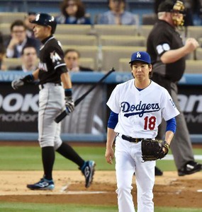 マエケン、イチローを3球三振などで投げ勝つも…7回途中4失点で降板