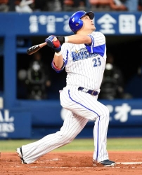 筒香、脇腹肉離れで抹消=プロ野球・DeNA