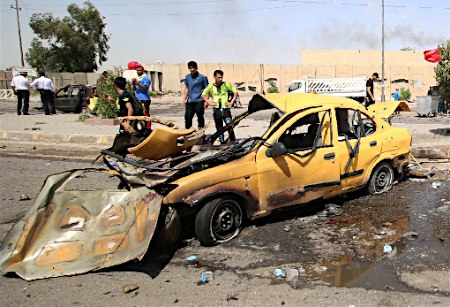 イラク南部で連続自爆テロ、11人死亡 ISISが犯行声明