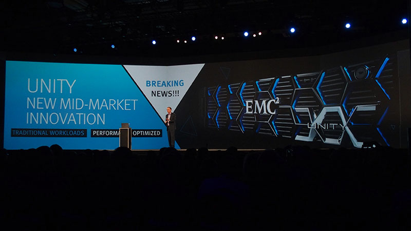米EMC、中堅企業向けオールフラッシュアレイ「Unity」やストレージクラウドなど発表