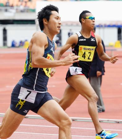 静岡国際大会 20秒38、飯塚V 男子200
